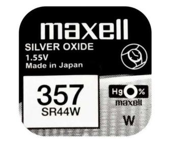 Baterija za uro Maxell SR44W V357 AG13 1.55V srebrov oksid 1kos