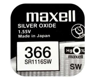 Baterija za uro Maxell SR1116SW V366 S35 1.55V srebrov oksid 1kos