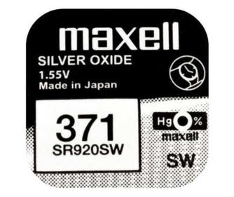 Baterija za uro Maxell SR920SW V371 SR69 1.55V srebrov oksid 1kos