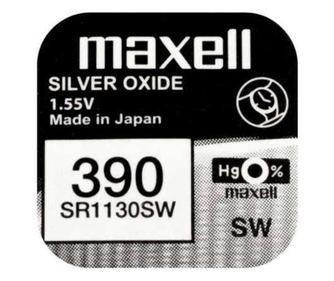 Baterija za uro Maxell SR1130SW V390 SR54 1.55V srebrov oksid 1kos
