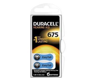 Baterije za slušne aparate 675 DURACELL Zinc-Air 1.45V ZA675 SET 6KOS
