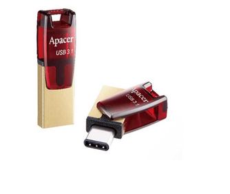 Μνήμη flash Apacer AH180 USB 3.2 - USB TYPE C 32GB OTG κόκκινο AP32GAH180R-1
