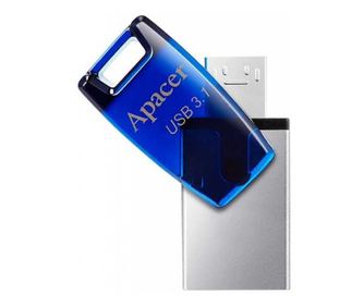 Μνήμη flash USB 3.1 64GB OTG μπλε Apacer AH179BE AP64GAH179U-1