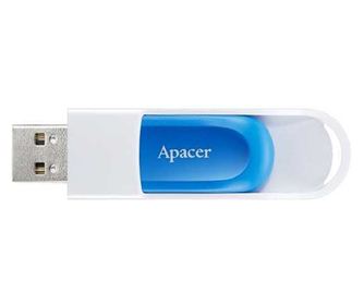 Μνήμη flash USB 2.0 64GB ανασυρόμενη μπλε Apacer AH23ABE