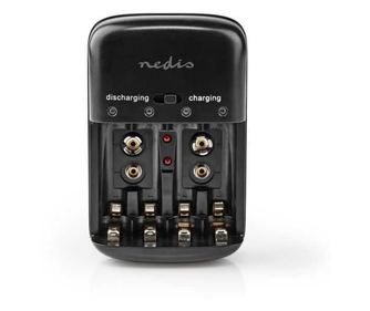 Φορτιστής μπαταριών NiMH AA/AAA/E-Block 9V Nedis