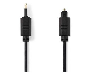 Οπτικό καλώδιο Nedis TosLink αρσενικό - μίνι οπτικό 3.5 mm αρσενικό 2m μαύρο