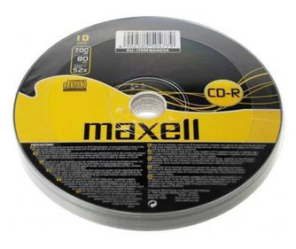 CD-R 700MB 52X MAXELL 10 kosov v foliji