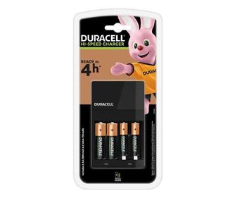 Polnilec DURACELL z vključenimi baterijami 2x AAA R3 750mAh in 2x AA R6 1300MAH CEF14