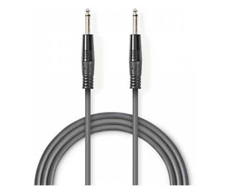 Καλώδιο ήχου 3m Jack Mono 6.35 mm αρσενικό - Jack Mono 6.35 mm αρσενικό Nedis