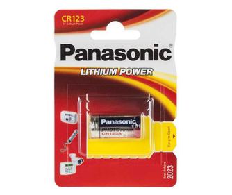 Baterija CR123 PANASONIC 3V LITHIUM 16.8x34.5mm 1kos blister
