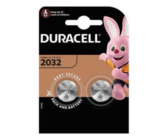 Komplet baterij 2x CR2032 DURACELL LITIJ 3V 225mAh 20x3.2mm