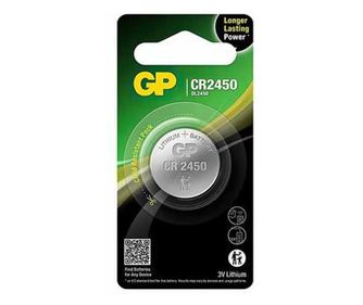 Baterija CR2450 GP gumb litij 3V 24.5X5mm