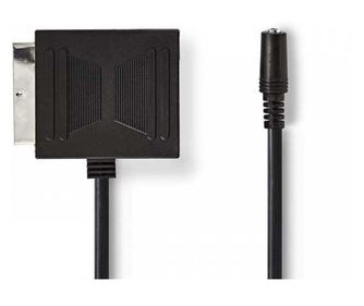 Adapter SCART moški - SCART ženski + Jack 3,5 mm ženski 0,2 m Nedis
