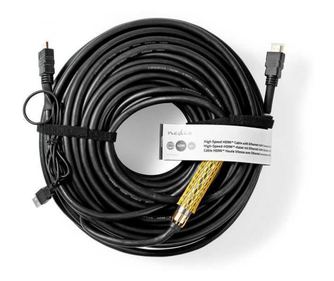 Kabel HDMI visoke hitrosti z Ethernetom in ojačevalnikom Nedis 40m črn