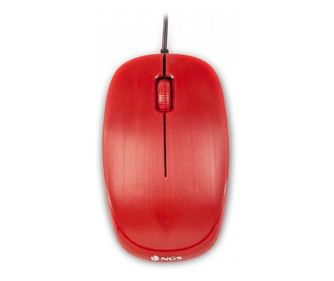 Miška USB 1000dpi rdeča Ngs