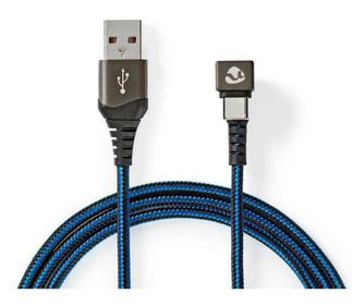 Καλώδιο USB 2.0 A αρσενικό - USB Type C αρσενικό σύνδεσμος gaming 180 1m NEDIS