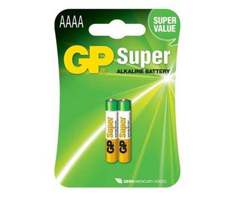 Baterije AAAA LR8 alkalne 2kos/blister GP