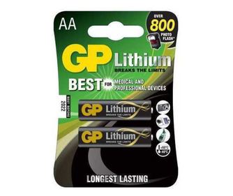 Litijeve baterije R6 AA 2kos/blister GP