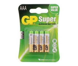 Alkalne baterije R3 AAA 4kos/blister Super GP