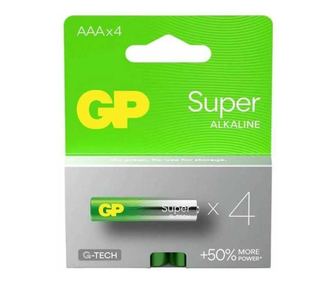 Set alkalnih baterij Super GP R3 AAA 4kos GP24AETA21-2GSB4