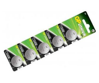 Litijeva gumbna baterija GP CR2430 3V 300mAh 24,5x3mm 1kos