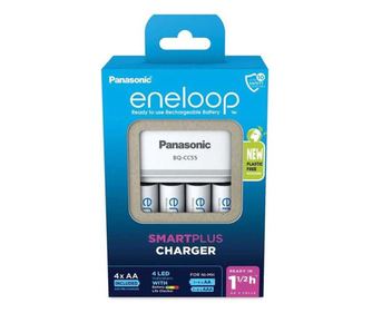 Pametni in hitri polnilnik Eneloop Panasonic vključuje 4x AA (R6) 2000mA K-KJ55MCD40E