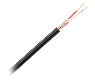 Stereo kabel za mikrofon 2x 20 žic Baker x0.12mm 6mm črna Azusa KAB0605A