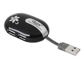 Κόμβος USB 4 θυρών QUER USB2.0 480Mbit/s