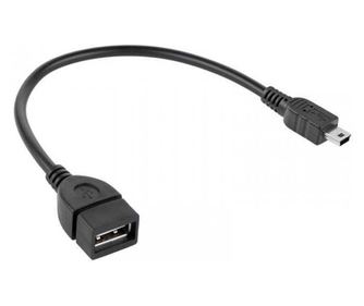 Кабел OTG USB женски - mini USB мъжки 0.1m за фискални касови апарати