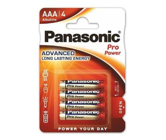 Panasonic alkalne baterije AAA (LR3) Pro Power 4kos LR03PPG/4BP