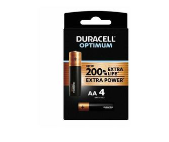 Komplet alkalnih baterij AA R3 DURACELL OPTIMUM 4 kos MX1500