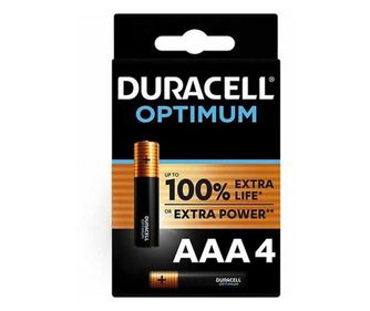 Set alkalnih baterij AAA R03 DURACELL OPTIMUM 4kos MX2400