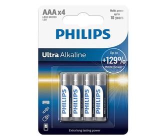 Baterije ULTRA alkalne AAA LR3 blister 4kos PHILIPS