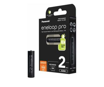 Panasonic Eneloop Ni-MH baterijski set 2x AAA (R3) 930mA PRO 2kos BK-4HCDE/2BE