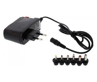 Καθολικός τροφοδοτικός μετατροπέας 3V 4.5V 6V 7.5V 9V 12V 600mA 6 υποδοχές Well