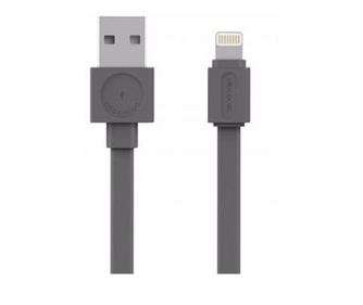 Καλώδιο τροφοδοσίας/συγχρονισμού USB - iPhone Lighting 1.5m επίπεδο 2.4A γκρι Allocacoc