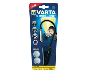 Φακός LED Varta για διάβασμα με κλιπ 2x CR2032
