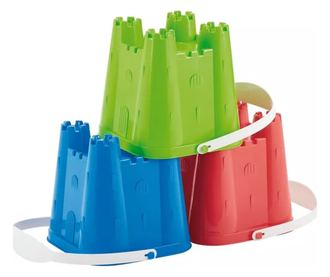 Ecoiffier Bástya formájú vödör - Többféle