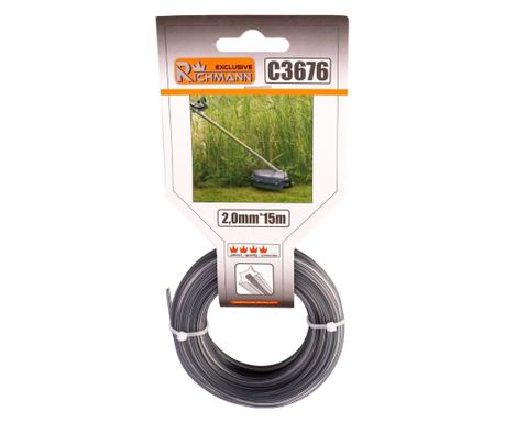 Νήμα Χορτοκοπτικού, DUO, Αστεροειδές, 2 mm x 15 m, Richmann Exclusive