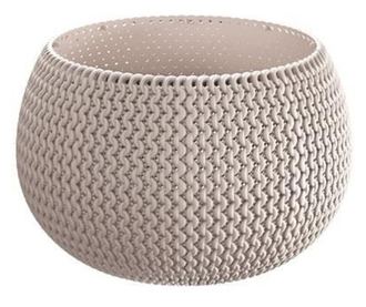 Dekoratív virágcserép, kerek, barna, 29x19,5 cm, Splofy Bowl