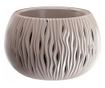 Dekoratív virágcserép, kerek, barna, 20,75 l, 47,8x30 cm, Sandy Bowl