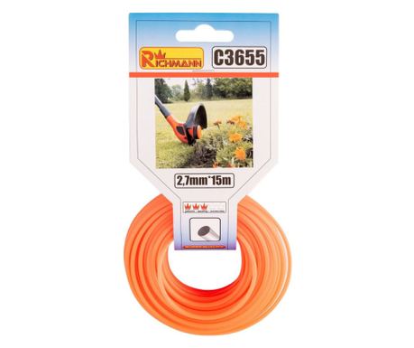 Zamjenska nit za trimer, 2.7 mm x 15 m, Richmann