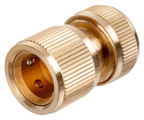 Gyorscsatlakozó tömlőhöz, sárgaréz, 1/2", Richmann
