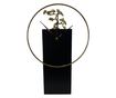 Decoratiune tip ceas Heritage, metalica, negru si auriu, 25x9x37cm