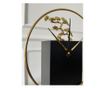 Decoratiune tip ceas Heritage, metalica, negru si auriu, 25x9x37cm