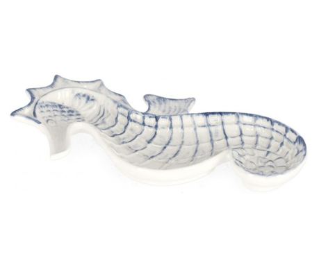 Set 12 platouri decorative portelan Calut Mare 22.2x10.4x2.6 cm