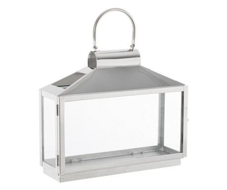 Komplet 4 srebrnih jeklenih svetilk Nilak 34x11x27,5 cm