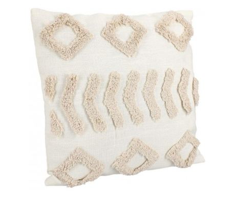 Komplet 5 okrasnih blazin, slonokoščena in bež barva, 45x45 cm