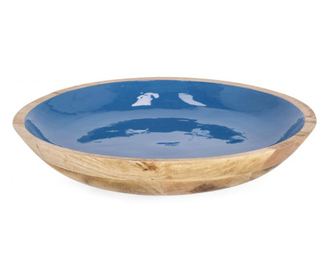 Set od 4 plave emajlirane zdjele Knossos 38x7 cm
