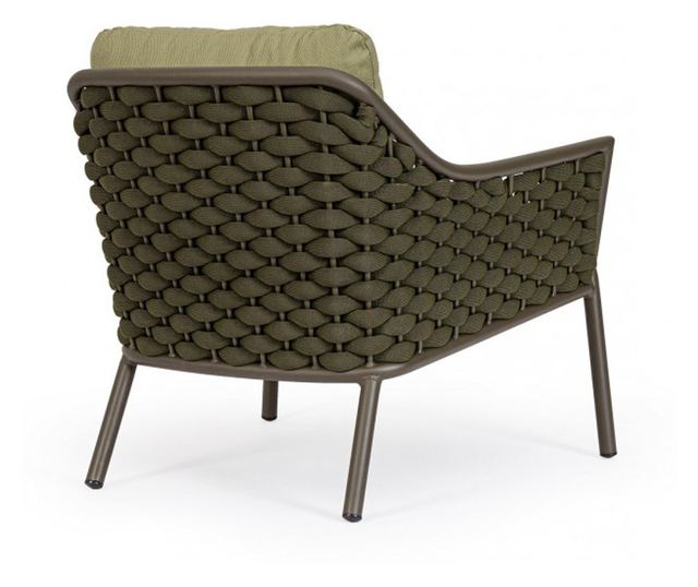 2 db Everly 80x80x80 cm-es szürke-zöld fotel